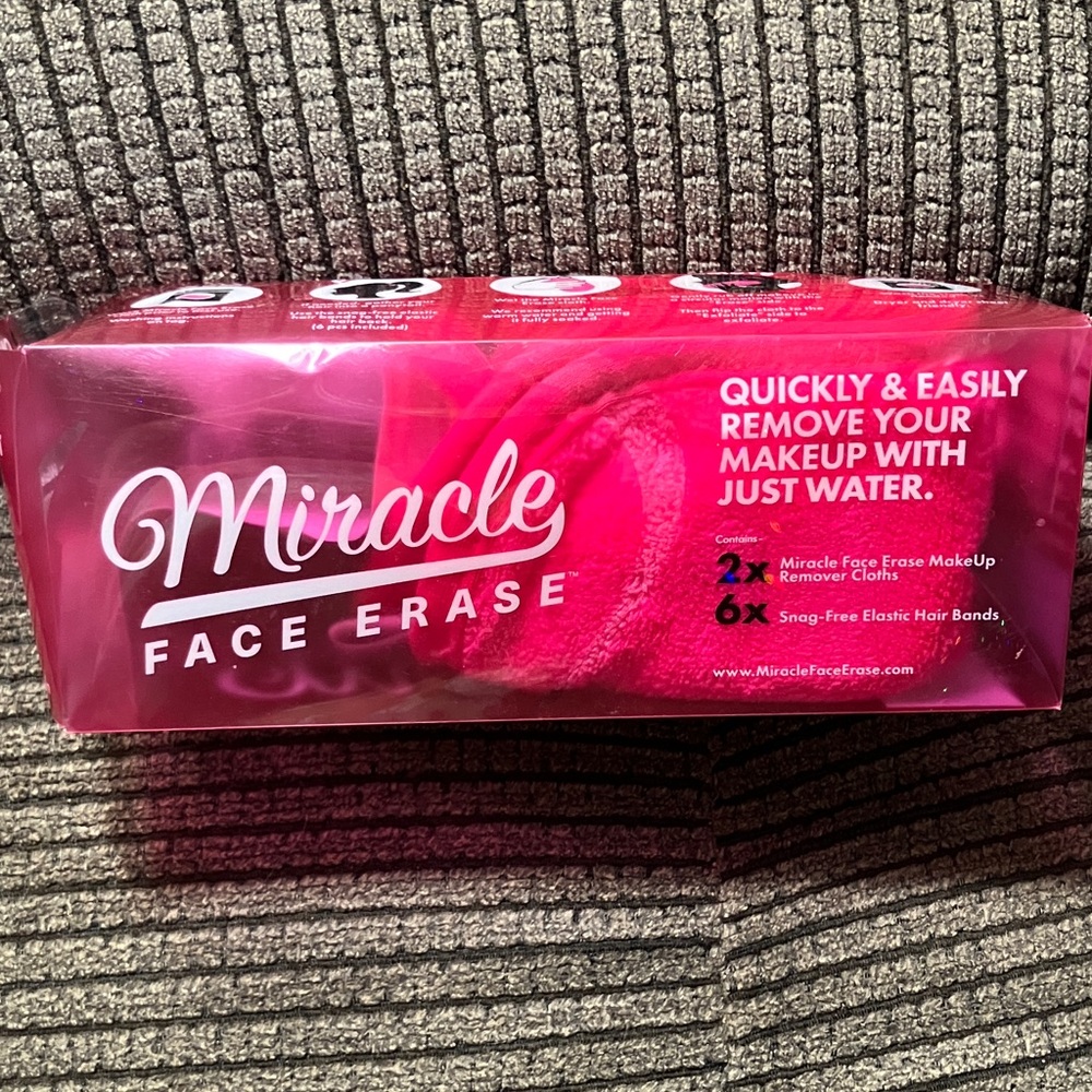 Miracle Face Erase Makeup Remover - Vibrant Pink